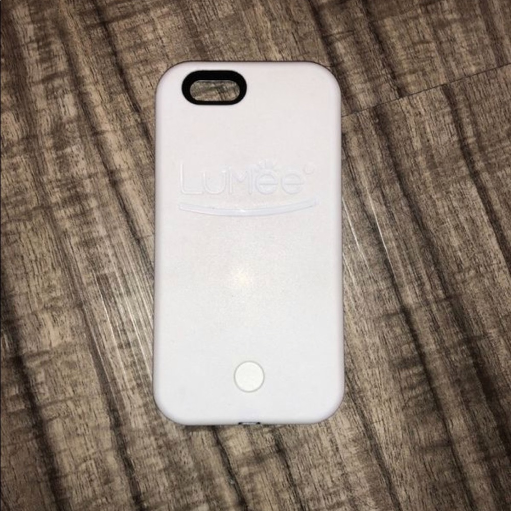 White Lumee iPhone case